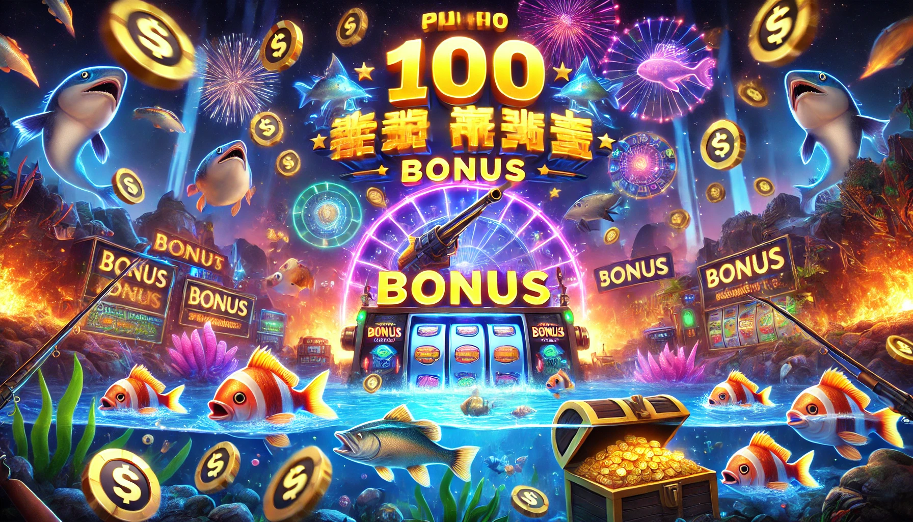 ยิงปลา โบนัส 100 โปรโมชั่นสุดคุ้มสำหรับนักเดิมพัน